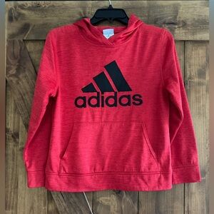 Adidas boys medium Red Hoodie‎
